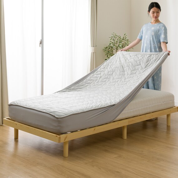 両面使える BOXパッド ダブル(Nクール極冷 グレー 2603) 12枚目画像