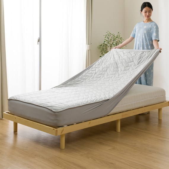 両面使える BOXパッド ダブル(Nクール極冷 グレー 2603) 12枚目画像