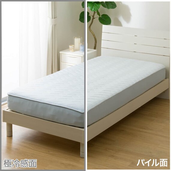 両面使える BOXパッド ダブル(Nクール極冷 フローラル S26) 11枚目画像