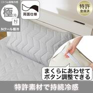両面使える ピローパッド(Nクール極冷 S2603)ひんやり 冷感