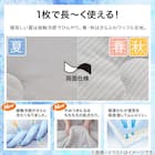 両面使える 肌布団 シングル(Nクール グレー S2601) 4枚目画像