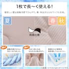 両面使える 肌布団 シングル(Nクール ローズ S2601) 4枚目画像