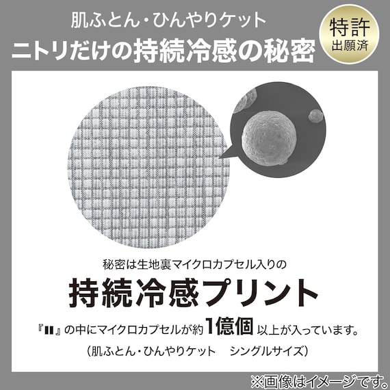 両面使える 肌布団 シングル(Nクール極冷 グレー 2603) 6枚目画像