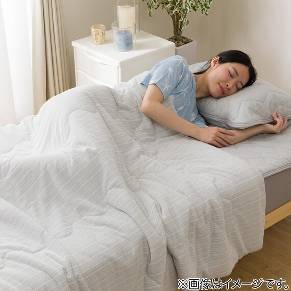 両面使える 肌布団 シングル(Nクール極冷 グレー 2603) 8枚目画像