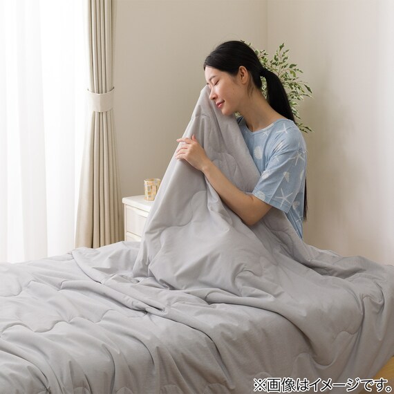 両面使える 肌布団ブリザード シングル(Nクール極冷 グレー S26) 7枚目画像