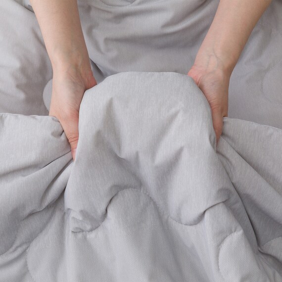 両面使える 肌布団ブリザード シングル(Nクール極冷 グレー S26) 11枚目画像