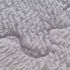 両面使える くしゅくしゅ肌布団 シングル(Nクール グレー S2601) 6枚目画像