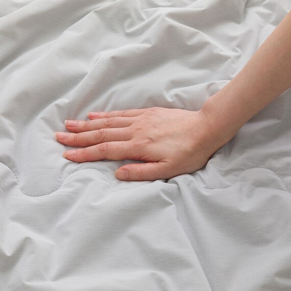 両面使える くしゅくしゅ肌布団 シングル(Nクール グレー S2601) 8枚目画像