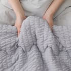 両面使える くしゅくしゅ肌布団 シングル(Nクール グレー S2601) 9枚目画像