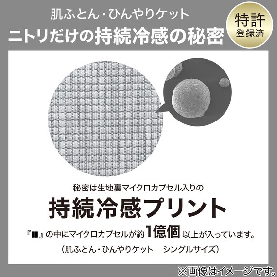 両面使える ひんやりケット シングル(Nクール極冷 グレー S2603) 5枚目画像