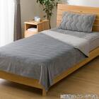 両面使える 敷きパッド シングル(N-Miraku S グレー 2671) 8枚目画像