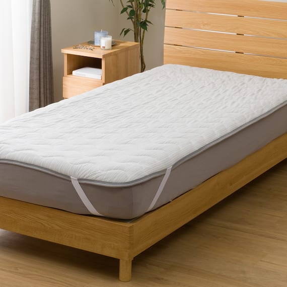 両面使える 敷きパッド シングル(N-Miraku S グレー 2671) 9枚目画像