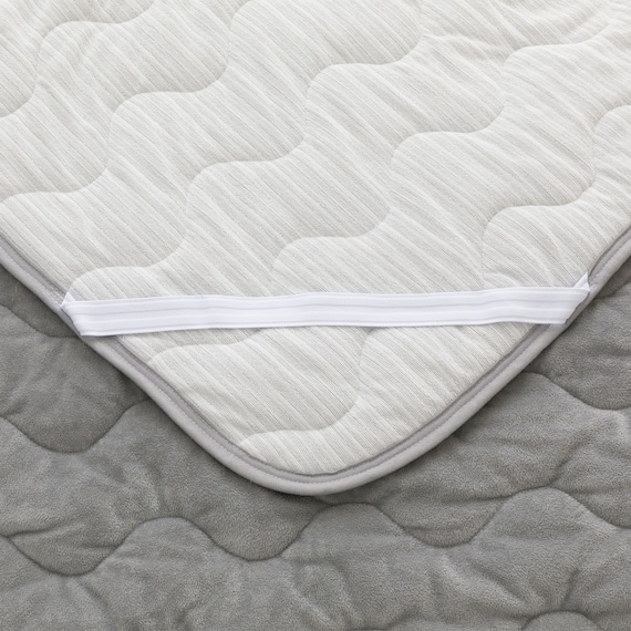 両面使える 敷きパッド シングル(N-Miraku S グレー 2671) 10枚目画像