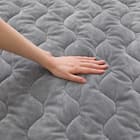 両面使える 敷きパッド シングル(N-Miraku S グレー 2671) 14枚目画像