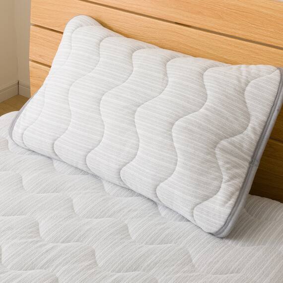 両面使える ピローパッド(N-Miraku グレー S2671) 10枚目画像