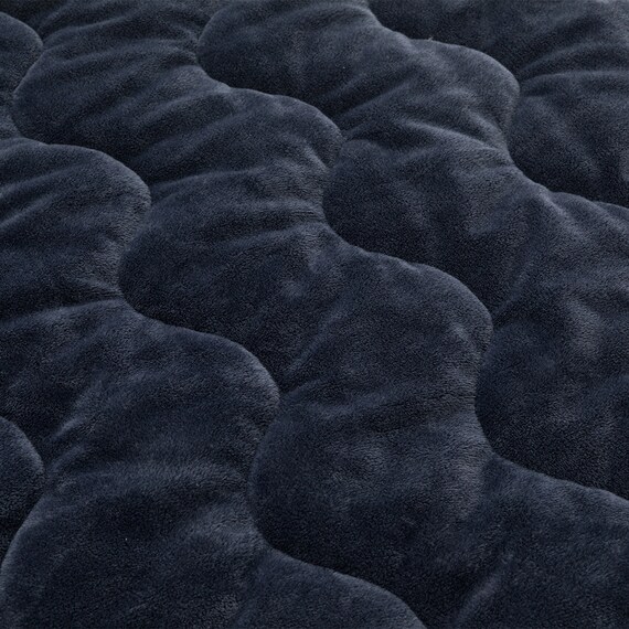 両面使える 敷きパッド セミダブル(N-Miraku SD ネイビー 2671) 12枚目画像