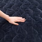 両面使える 敷きパッド セミダブル(N-Miraku SD ネイビー 2671) 14枚目画像