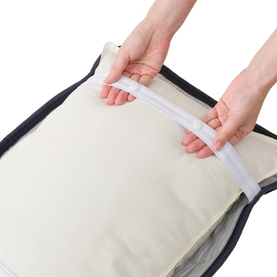 両面使える ピローパッド(N-Miraku ネイビー S2671) 15枚目画像