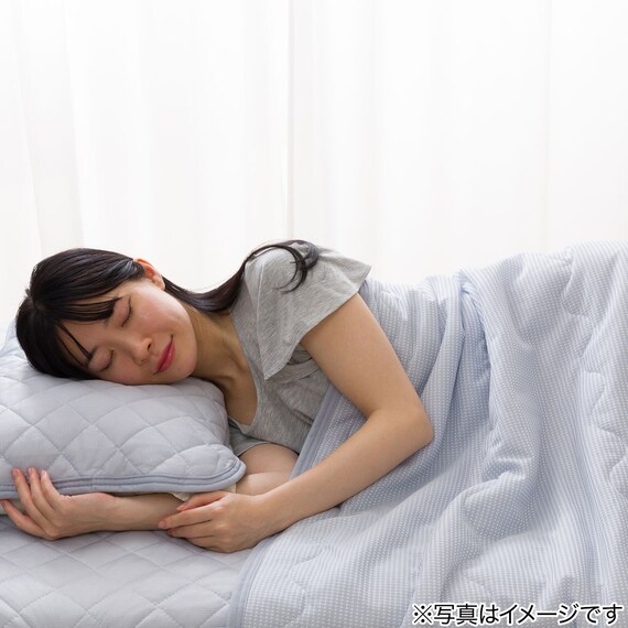 両面使える 肌ふとん シングル(Nクール ブルー S26) 11枚目画像