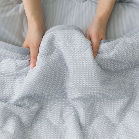 両面使える 肌ふとん シングル(Nクール ブルー S26) 16枚目画像