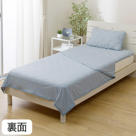 両面使える ひんやりケット シングル(Nクール ブルー S26) 12枚目画像