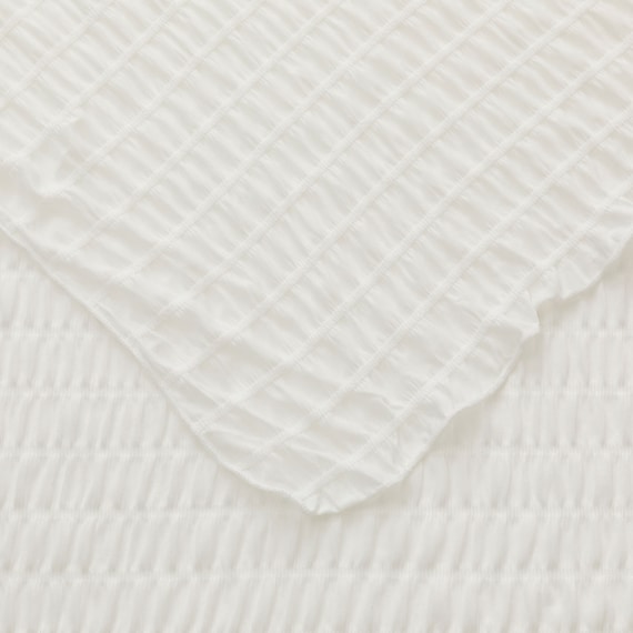 くしゅくしゅ ひんやりケット シングル(Nクール ホワイト S26) 12枚目画像