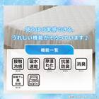 フリル付き 敷パッド シングル(Nクール フリルホワイト S26) 5枚目画像