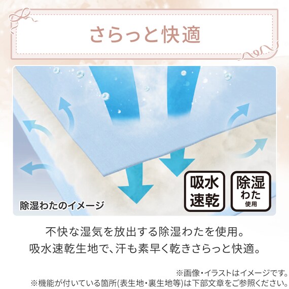 フリル付き 敷パッド シングル(Nクール フリルホワイト S26) 7枚目画像