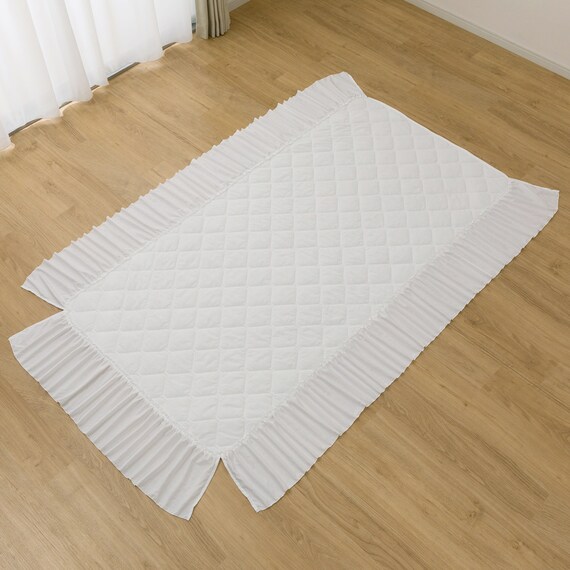 フリル付き 敷パッド シングル(Nクール フリルホワイト S26) 15枚目画像