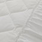 フリル付き 敷パッド シングル(Nクール フリルホワイト S26) 16枚目画像