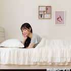 フリル付き 両面使える 肌ふとん シングル(Nクール フリルホワイト S26) 13枚目画像