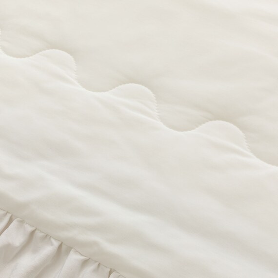 フリル付き 両面使える 肌ふとん シングル(Nクール フリルホワイト S26) 15枚目画像