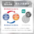 両面使える 敷パッド シングル(Nクール 極冷 ラインアート S26) 6枚目画像