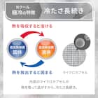 両面使える 肌ふとん シングル(Nクール 極冷 ラインアート S26) 5枚目画像