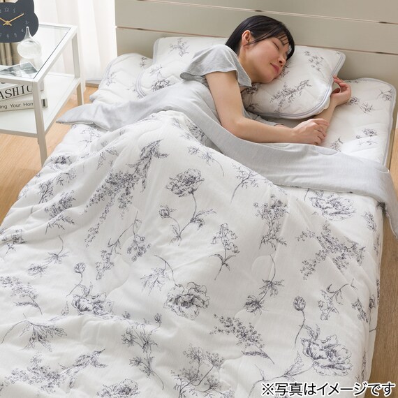 両面使える 肌ふとん シングル(Nクール 極冷 ラインアート S26) 16枚目画像