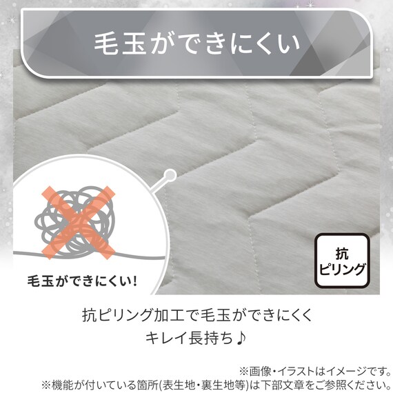 両面使える 敷パッド セミダブル(Nクール 極冷 グレー S26) 12枚目画像