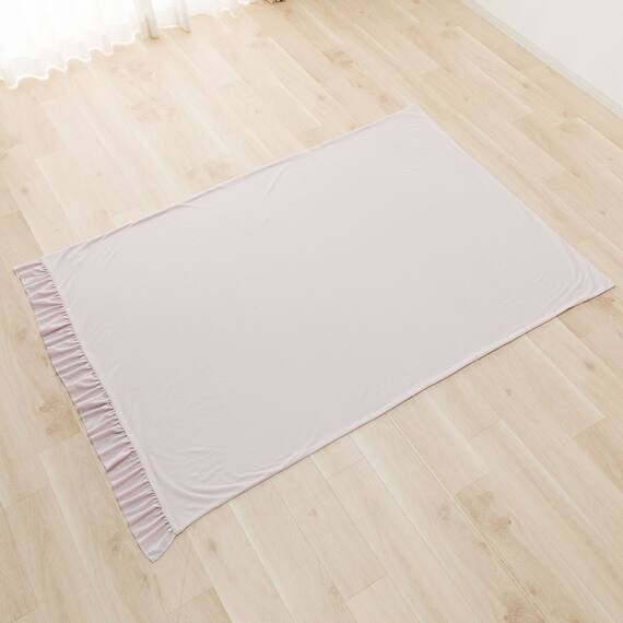 フリル付きタオルケット シングル(T02 ローズ) 8枚目画像