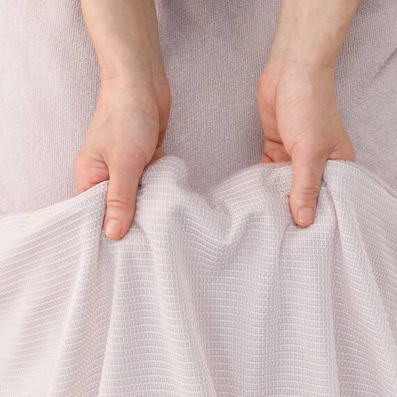 フリル付きタオルケット シングル(T02 ローズ) 9枚目画像