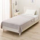 ふわふわタオルケット シングル(グレー D1) 1枚目画像