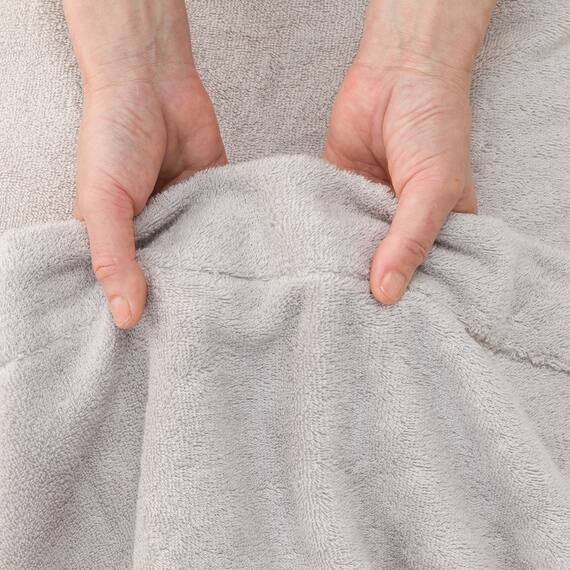 ふわふわタオルケット シングル(グレー D1) 7枚目画像