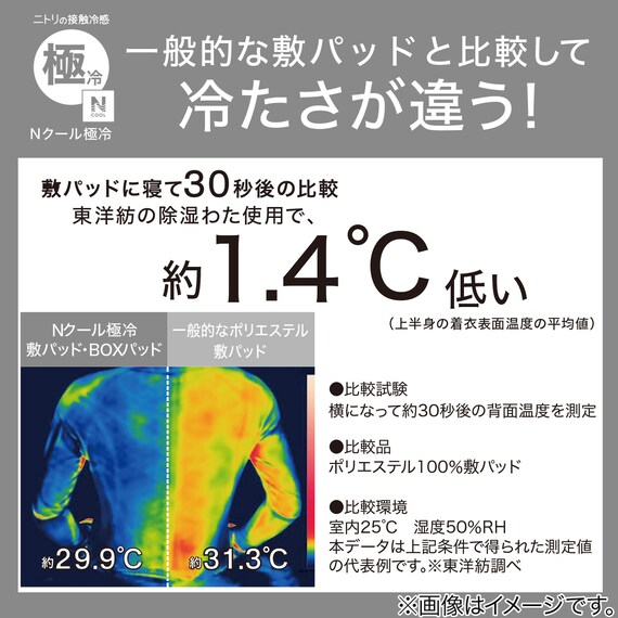 両面使える 敷パッド シングル(Nクール極冷 モカ S26) 3枚目画像