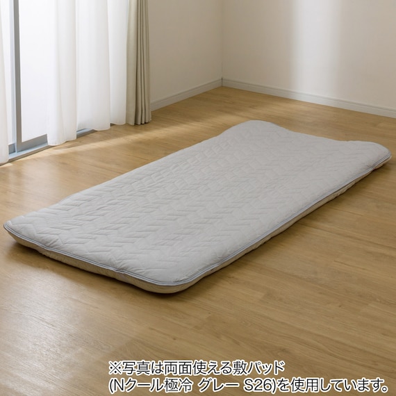 両面使える 敷パッド シングル(Nクール極冷 モカ S26) 18枚目画像