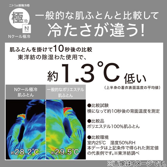 両面使える 肌ふとん シングル(Nクール極冷 モカ S26) 3枚目画像