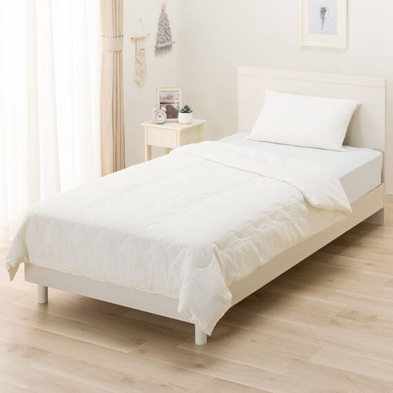 肌ふとん コットンサッカー シングル(ホワイト S26) 1枚目画像