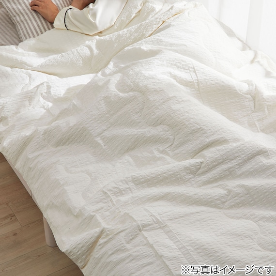 肌ふとん コットンサッカー シングル(ホワイト S26) 8枚目画像