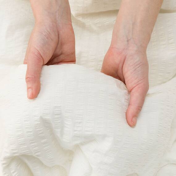 肌ふとん コットンサッカー シングル(ホワイト S26) 8枚目画像