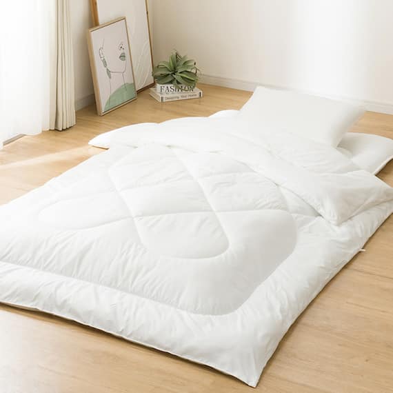 カバー付き 布団セット 6点 (S2601 シングル グレーチェック) 23枚目画像