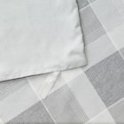 カバー付き 布団セット 6点 (S2601 セミダブル グレーチェック) 13枚目画像