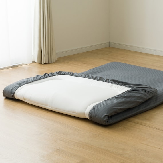 カバー付き 布団セット 6点 (S2602 シングル グレーウィンドウペン) 17枚目画像