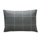 カバー付き 布団セット 6点 (S2602 シングル グレーウィンドウペン) 20枚目画像